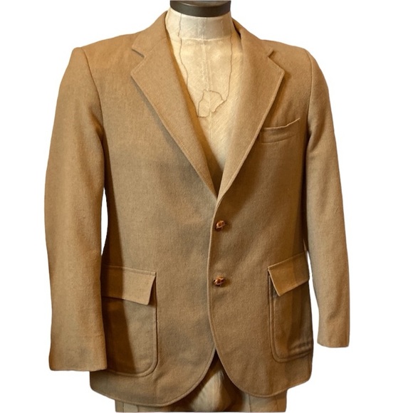 Vintage Other - Vintage Camel Wool Blazer Jacket Derby of San Francisco